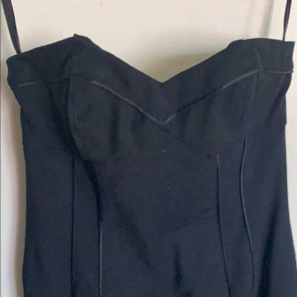 Bebe Black strapless midi dress XS - Picture 3 of 8